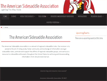 Tablet Screenshot of americansidesaddleassociation.org